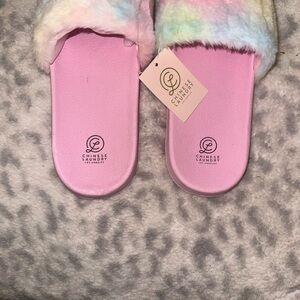 Chinese Laundry Pink and Multicolor Slippers